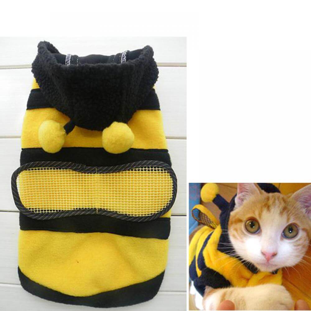 Áo chó mèo hình ong siêu xinh 2
